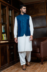 TEAL BLENDED WAISTCOAT