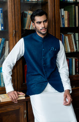 TEAL BLENDED WAISTCOAT