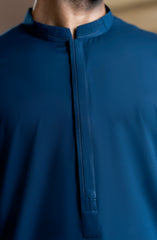 INK BLUE BLENDED KAMEEZ SHALWAR