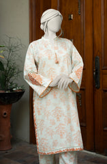 EMBROIDERED PRINTED LAWN STITCHED 2 PIECE