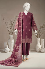 JACQUARD 3PC UNSTITCHED