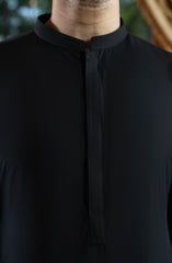 BLACK BLENDED KAMEEZ SHALWAR