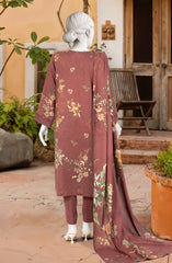 PRINTED TEXTURED VISCOSE 3PCS UNSTITCHED