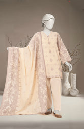 JACQUARD 3PC UNSTITCHED