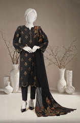 JACQUARD 3PC UNSTITCHED