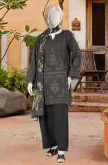 PRINTED TEXTURED VISCOSE 3PCS UNSTITCHED