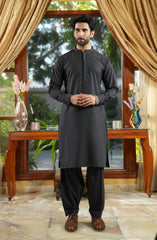 CHARCOAL BLENDED KAMEEZ SHALWAR