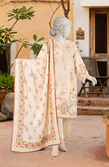 PRINTED TEXTURED VISCOSE 3PCS UNSTITCHED