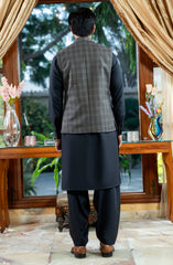 LIGHT OLIVE BLENDED WAISTCOAT