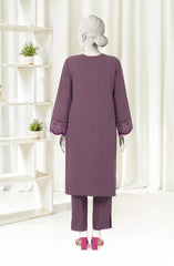 EMBROIDERED CROSS HATCH 2PCS UNSTITCHED