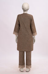 EMBROIDERED PRINTED CAMBRIC STITCHED 2 PIECE