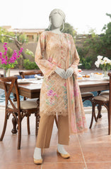 EMBROIDERED PRINTED LAWN 3PCS UNSTITCHED