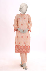 EMBROIDERED CAMBRIC STITCHED 2 PIECE