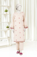 EMBROIDERED CROSS HATCH 2PCS UNSTITCHED