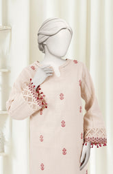 EMBROIDERED CROSS HATCH 2PCS UNSTITCHED