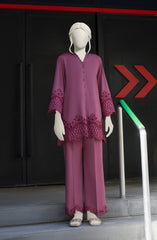 EMBROIDERED CAMBRIC STITCHED 2 PIECE