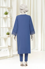 EMBROIDERED CROSS HATCH 2PCS UNSTITCHED