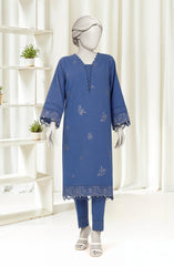 EMBROIDERED CROSS HATCH 2PCS UNSTITCHED