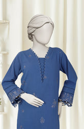 EMBROIDERED CROSS HATCH 2PCS UNSTITCHED