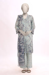 EMBROIDERED PRINTED CAMBRIC STITCHED 3 PIECE