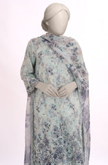 EMBROIDERED PRINTED CAMBRIC STITCHED 3 PIECE