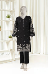 EMBROIDERED CROSS HATCH 2PCS UNSTITCHED