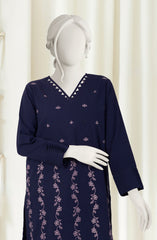 EMBROIDERED CROSS HATCH 2PCS UNSTITCHED