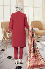 EMBROIDERED KHADDAR 3PCS UNSTITCHED