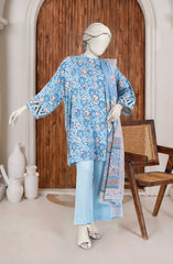 PRINTED TWILL VISCOSE 3PCS UNSTITCHED