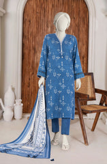 PRINTED TWILL VISCOSE 3PCS UNSTITCHED