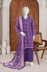 PRINTED TWILL VISCOSE 3PCS UNSTITCHED