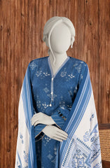 PRINTED TWILL VISCOSE 3PCS UNSTITCHED