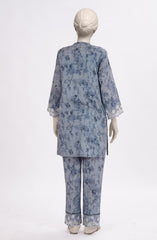 EMBROIDERED PRINTED CAMBRIC STITCHED 2 PIECE