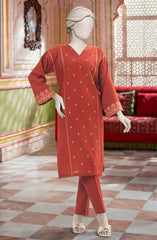 EMBROIDERED KHADDAR STITCHED 2 PIECE