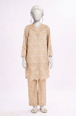 EMBROIDERED PRINTED CAMBRIC STITCHED 2 PIECE