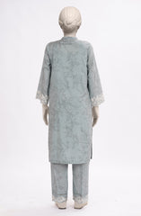 EMBROIDERED PRINTED CAMBRIC STITCHED 2 PIECE