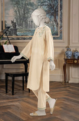 EMBROIDERED CROSS HATCH STITCHED 2 PIECE