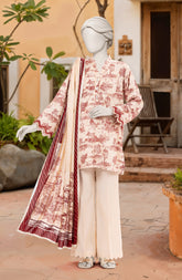 PRINTED TEXTURED VISCOSE 3PCS UNSTITCHED