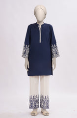 EMBROIDERED CAMBRIC STITCHED 2 PIECE