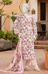 PRINTED TEXTURED VISCOSE 3PCS UNSTITCHED