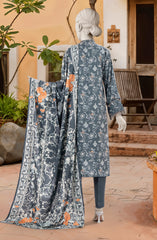 PRINTED TEXTURED VISCOSE 3PCS UNSTITCHED