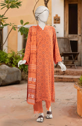 PRINTED TEXTURED VISCOSE 3PCS UNSTITCHED