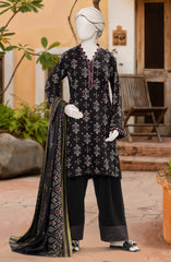 PRINTED TEXTURED VISCOSE 3PCS UNSTITCHED