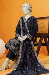 EMBROIDERED KHADDAR 3PCS UNSTITCHED