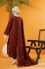 EMBROIDERED KHADDAR 3PCS UNSTITCHED