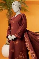 EMBROIDERED KHADDAR 3PCS UNSTITCHED