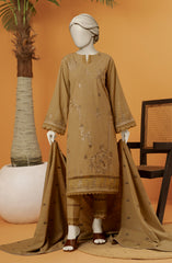 EMBROIDERED KHADDAR 3PCS UNSTITCHED