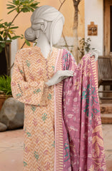 PRINTED TEXTURED VISCOSE 3PCS UNSTITCHED