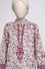 EMBROIDERED CAMBRIC STITCHED 3 PIECE