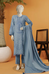 EMBROIDERED KHADDAR 3PCS UNSTITCHED